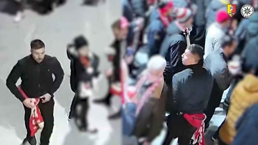 Mlátili fanoušky v pražském Edenu a rvali z nich klubové fetiše. Policie hledá násilníky z videa